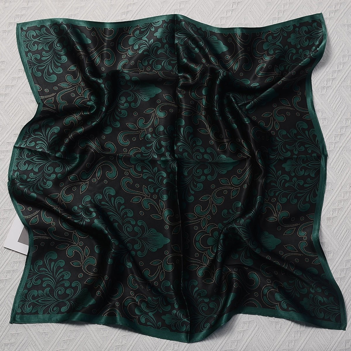 HJ12 Silk Scarf Women Spring - Striped Mulberry Square UV Protection 3 - Raya