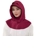 RY201 Burgundy Sport Hijab Cap with Visor – Instant Hijab Women's Athletic Head Cover - Raya
