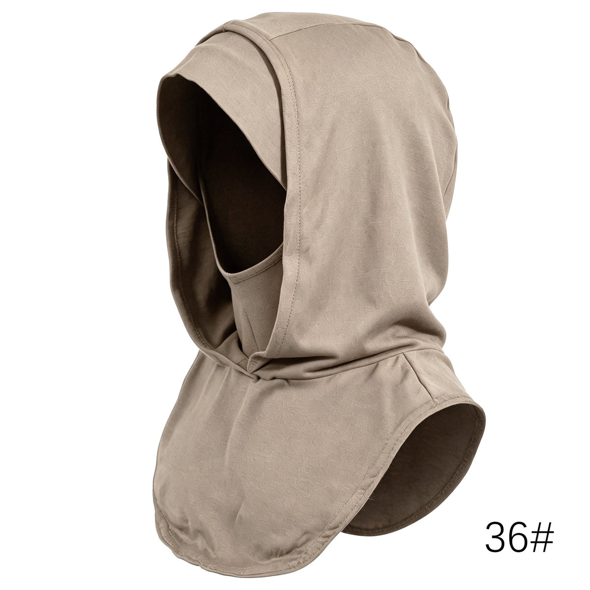RY214 Hazel Wood Mercerized Cotton Full Coverage Hijab Cap – Sun Protection Headscarf - Raya