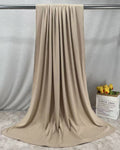 RY218 Taupe Beige Cotton Ribbed Jersey Hijab Scarf – Soft Stretch Breathable Headscarf - Raya