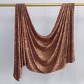 RY219 Mocha Brown Animal Print Liquid Jersey Hijab – Soft Premium Drape Scarf - Raya