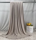 RY219 Stone Grey Cotton Ribbed Jersey Hijab Scarf – Soft Stretch Breathable Headscarf - Raya
