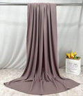 RY223 Dusty Mauve Cotton Ribbed Jersey Hijab Scarf – Soft Stretch Breathable Headscarf - Raya