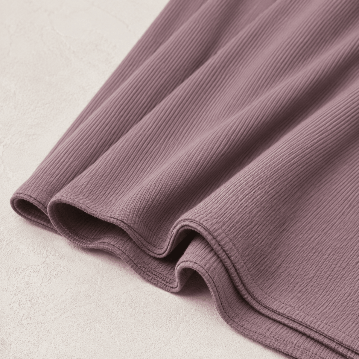 RY223 Dusty Mauve Cotton Ribbed Jersey Hijab Scarf – Soft Stretch Breathable Headscarf - Raya