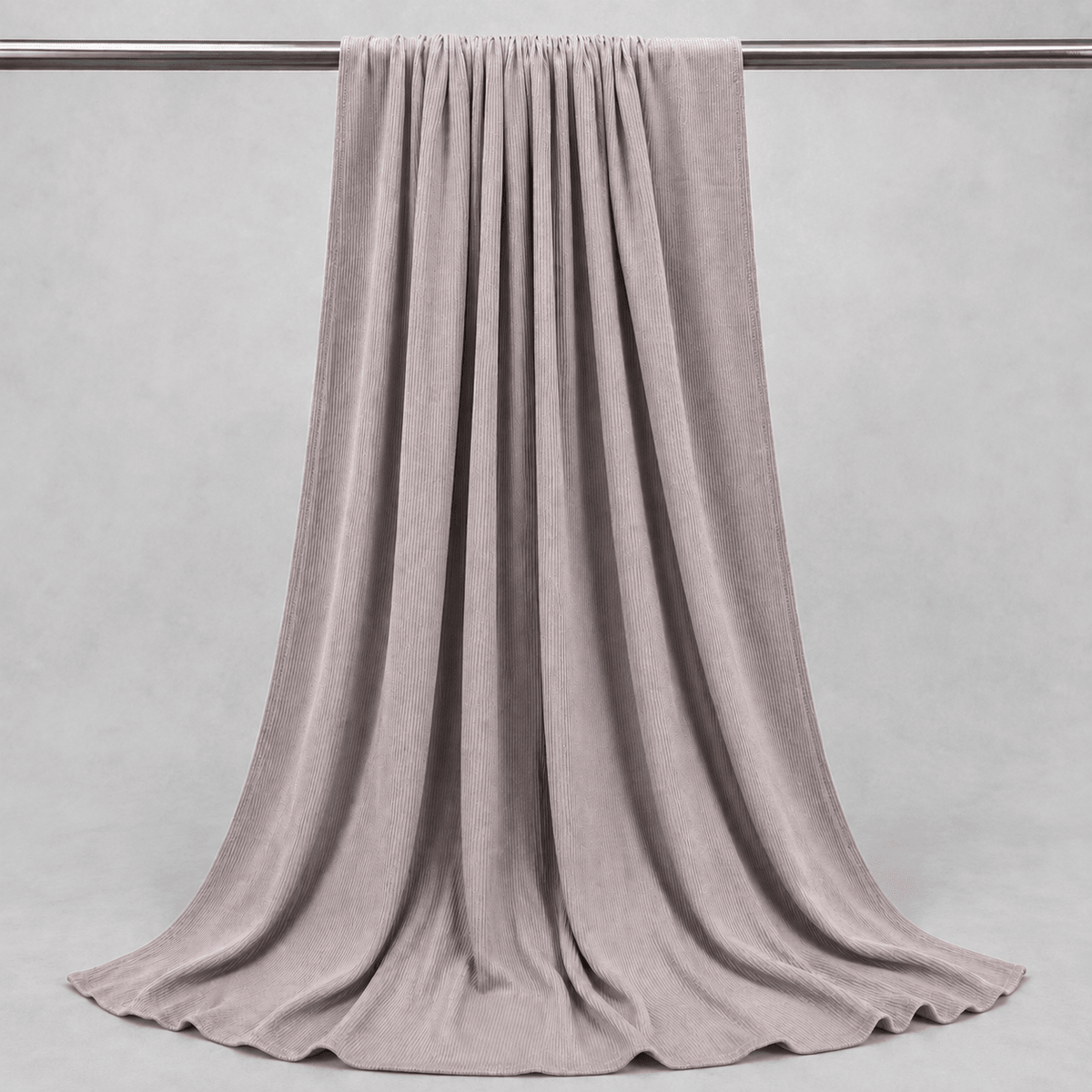 RY225 Mauve Taupe Cotton Ribbed Jersey Hijab Scarf – Soft Stretch Breathable Headscarf - Raya