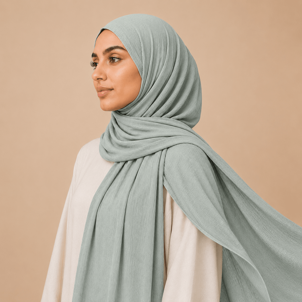 RY228 Midnight Navy Cotton Ribbed Jersey Hijab Scarf – Soft Stretch Breathable Headscarf - Raya