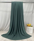 RY231 Deep Sage Green Cotton Ribbed Jersey Hijab Scarf – Soft Stretch Breathable Headscarf - Raya