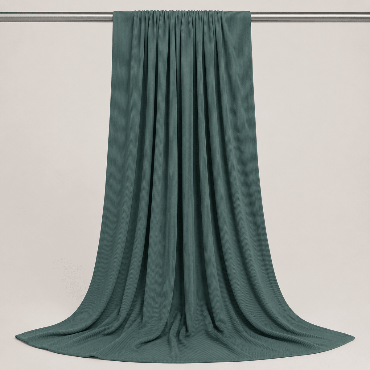 RY231 Deep Sage Green Cotton Ribbed Jersey Hijab Scarf – Soft Stretch Breathable Headscarf - Raya