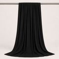 RY236 Black Cotton Ribbed Jersey Hijab Scarf – Soft Stretch Breathable Headscarf - Raya
