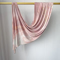 RY429 Blush Pink Gold Marble Mercerized Cotton Jersey Hijab – Soft Stretch Scarf - Raya